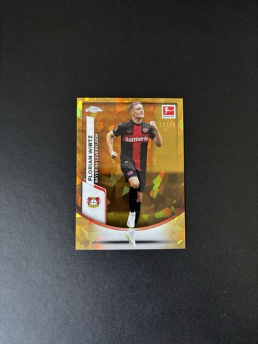 Florian Wirtz 2023 Topps Sapphire Chrome Gold /50