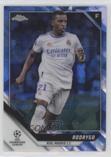 Rodrygo 2021 Topps Chrome UCL Sapphire Edition #161