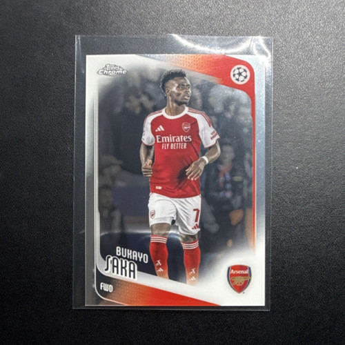 Bukayo Saka 2025 Topps Chrome UEFA Champions League #12