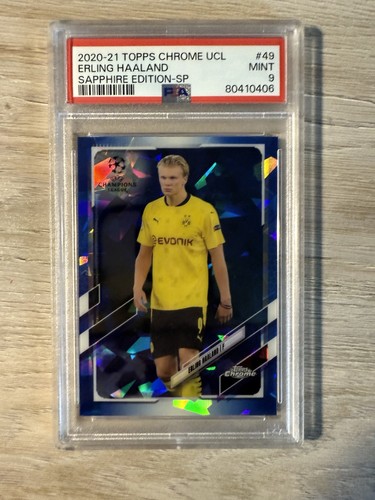 Erling Haaland 2020 Topps Chrome UEFA UCL Sapphire Edition