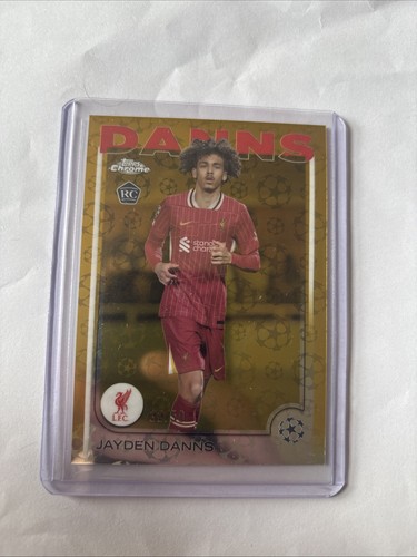 Jayden Danns 2024 Topps Chrome UCL Gold /50