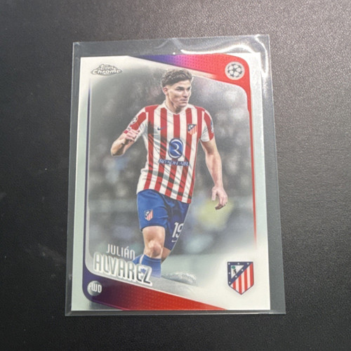 Julián Alvarez 2025 Topps Chrome UEFA Champions League #154