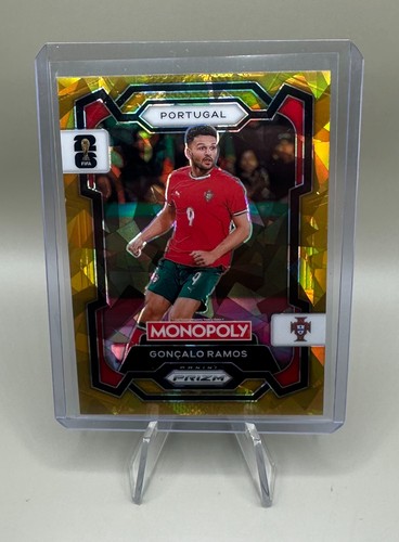 Goncalo Ramos 2026 Panini Monopoly Prizm FIFA World Cup Gold Cracked Ice #30