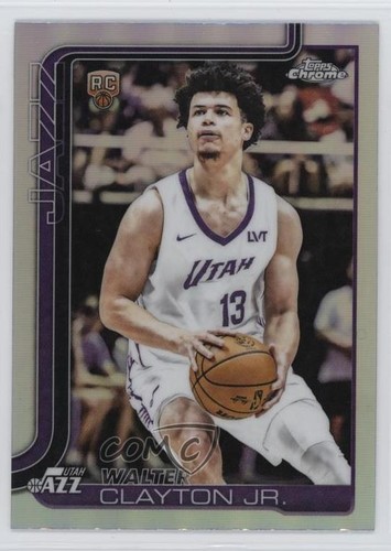 Walter Clayton Jr 2025 Topps Chrome Refractor #268