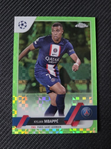 Kylian Mbappe Chrome Neon Green X-Fractor
