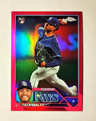 Taj Bradley 2023 Topps Chrome Magenta Refractor 346/399