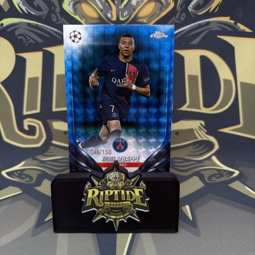 Kylian Mbappe Chrome Blue Geometric Refractor