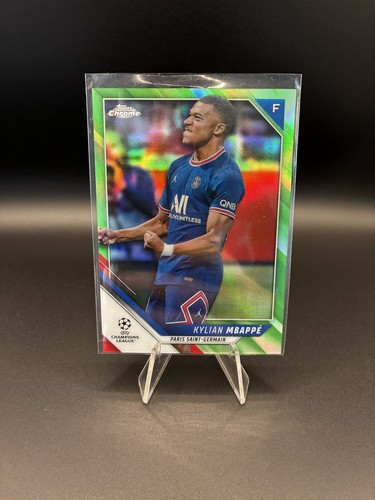 Kylian Mbappe Chrome UCL Neon Green Refractor