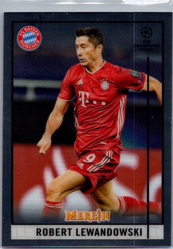 Robert Lewandowski 2020 Topps Merlin Chrome UEFA Champions League #75