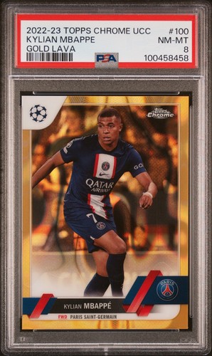 Kylian Mbappe Chrome Gold Lava Refractor