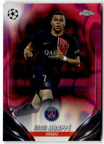 Kylian Mbappé Chrome Champions League Pink Lava Refractor