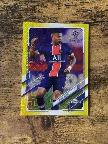 Kylian Mbappe Chrome Yellow Refractor