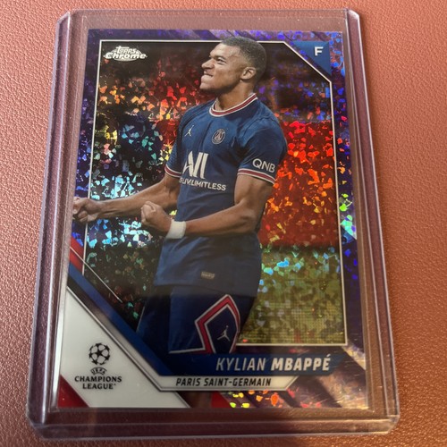 Kylian Mbappe Chrome UEFA Purple Mini Diamonds