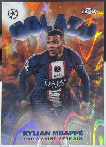 Kylian Mbappe Chrome Orange Lava Refractor