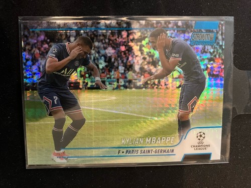 Kylian Mbappe Stadium Club Chrome Blue Prism Refractor