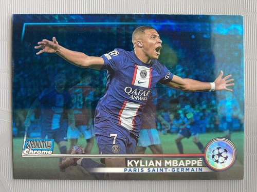 Kylian Mbappe Stadium Club Chrome Aqua Prism