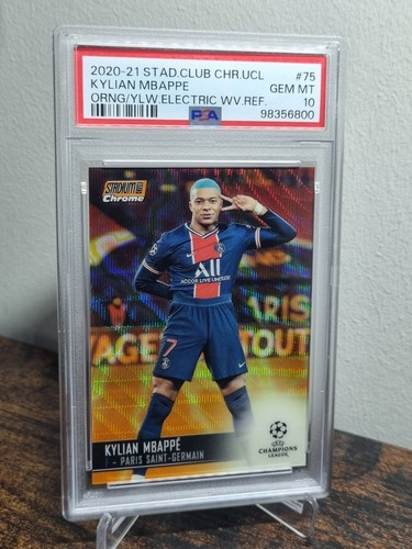Kylian Mbappé Stadium Club Chrome Orange Wave Electric