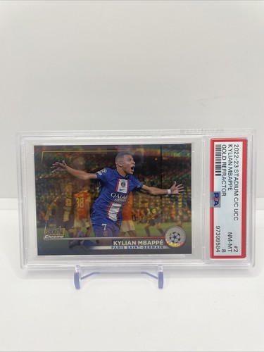 Kylian Mbappe Stadium Club Chrome Gold Refractor