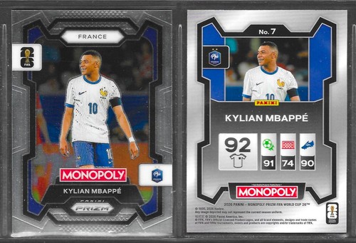 Kylian Mbappé Prizm Monopoly World Cup 