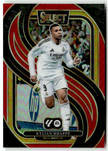 Kylian Mbappé Select Red Prizm