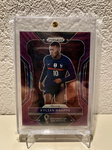 Kylian Mbappe Prizm World Cup Purple Wave