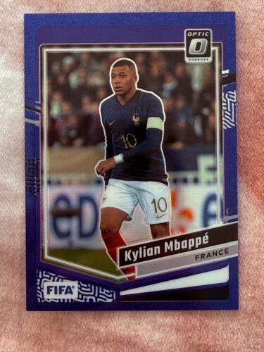 Kylian Mbappe Donruss Optic Blue Prizm