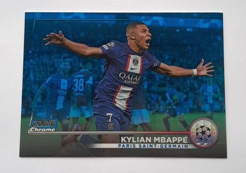 Kylian Mbappé Stadium Club Chrome Blue Prism
