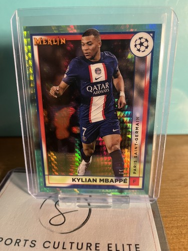 Kylian Mbappé Merlin Chrome Aqua Prizm