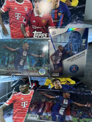 Kylian Mbappe Stadium Club Chrome Aqua Wave