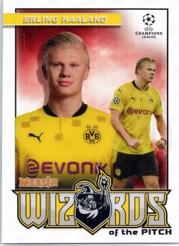 Erling Haaland Merlin Chrome Silver Refractor