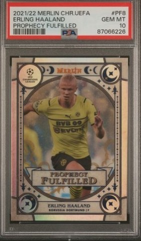 Erling Haaland Topps Merlin Chrome
