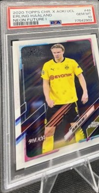 Erling Haaland 2020 Topps Chrome X Steve Aoki UCL /199