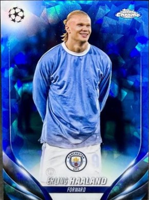 Erling Haaland 2023 Topps Chrome Sapphire Sapphire