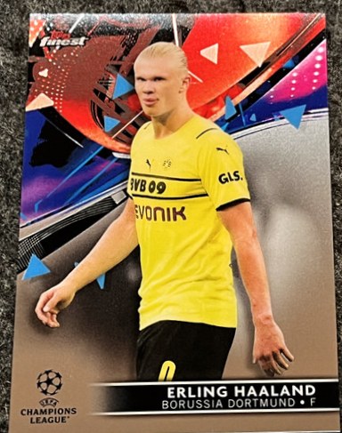 Erling Haaland 2021 Topps Chrome Premier League