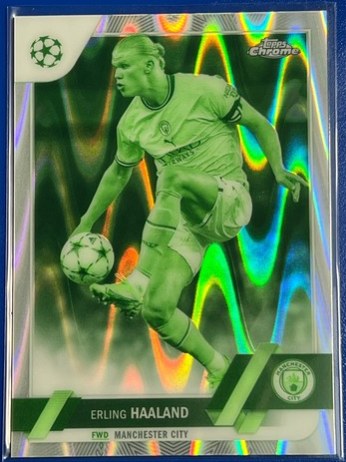 Erling Haaland 2022 Topps Chrome Night Vision /225