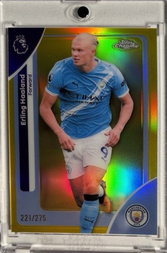 Erling Haaland 2025 Topps Chrome Yellow /275