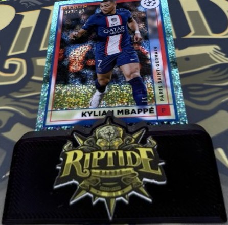 Kylian Mbappe 2022 Topps Merlin Chrome UEFA Champions League Speckle Foil /199