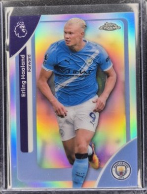 Erling Haaland 2025 Topps Chrome Refractor
