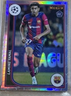 Lamine Yamal 2023 Topps Merlin Chrome Refractor