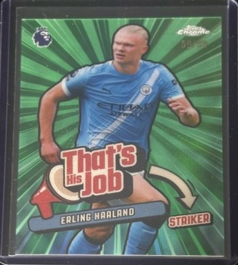 Erling Haaland 2025 Topps Chrome Green /99
