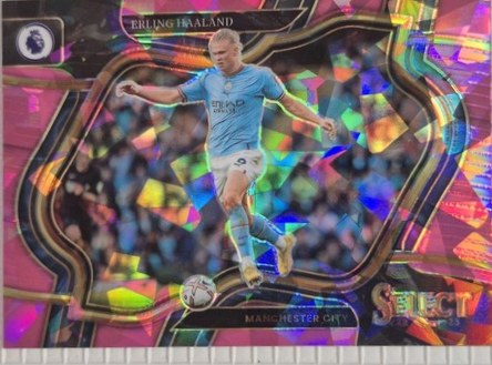 Erling Haaland 2024 Panini Prizm Pink Cracked Ice