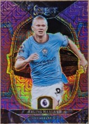 Erling Haaland 2022 Panini Select Purple Mojo