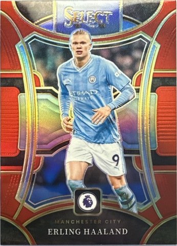 Erling Haaland 2023 Panini Select Red Prizm