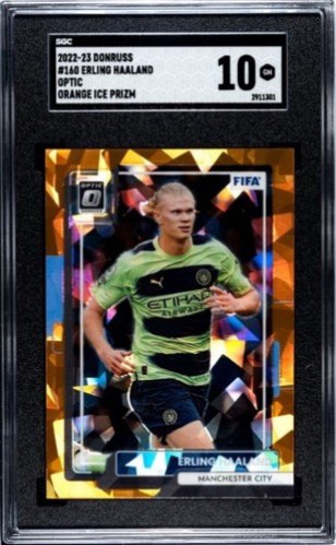 Erling Haaland Panini Donruss Optic Ice Prizm