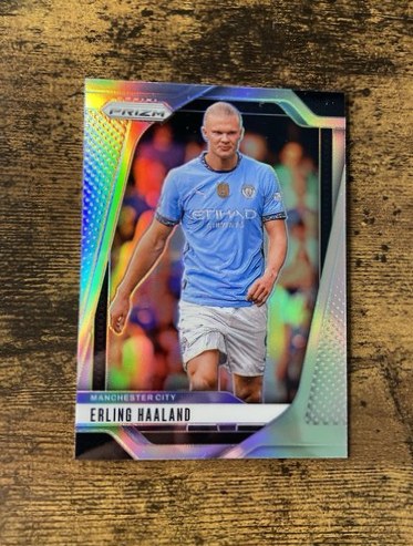 Erling Haaland 2024 Panini Prizm Premier League Silver