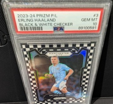 Erling Haaland 2023 Panini Prizm Checker Board