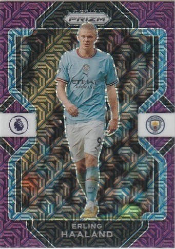 Erling Haaland 2023 Panini Chronicles Prizm Purple