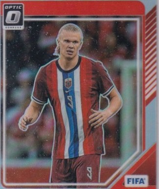 Erling Haaland 2024 Panini Donruss Optic Silver Prizm