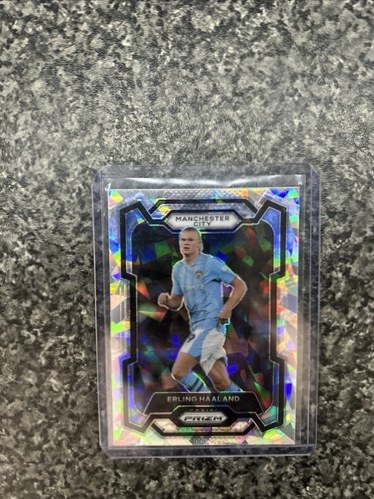 Erling Haaland 2023 Panini Select Cracked Ice Prizm