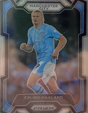 Erling Haaland 2023 Panini Prizm EPL Silver Prizm